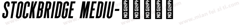 Stockbridge Mediu字体转换